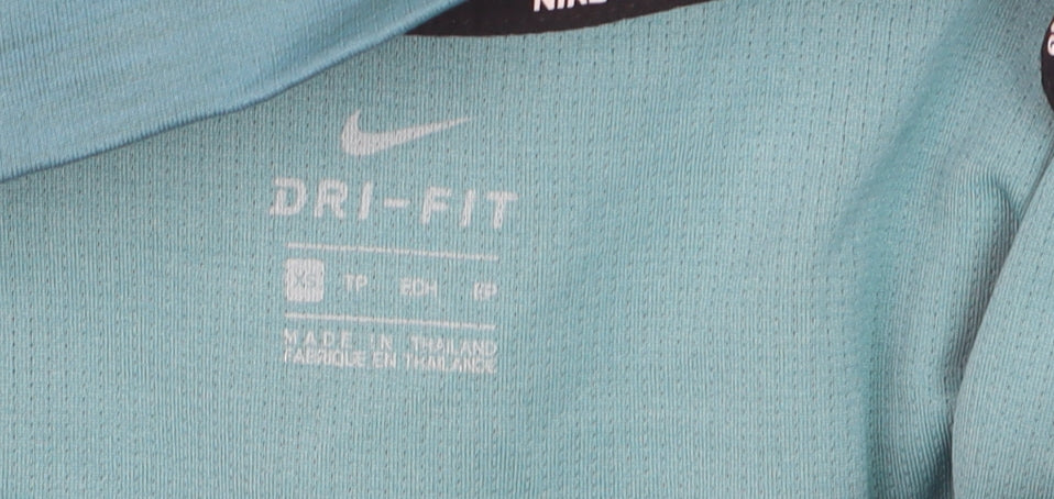 Nike Women's Blue Dri-FIT 1/2 Zip Running Jacket XS