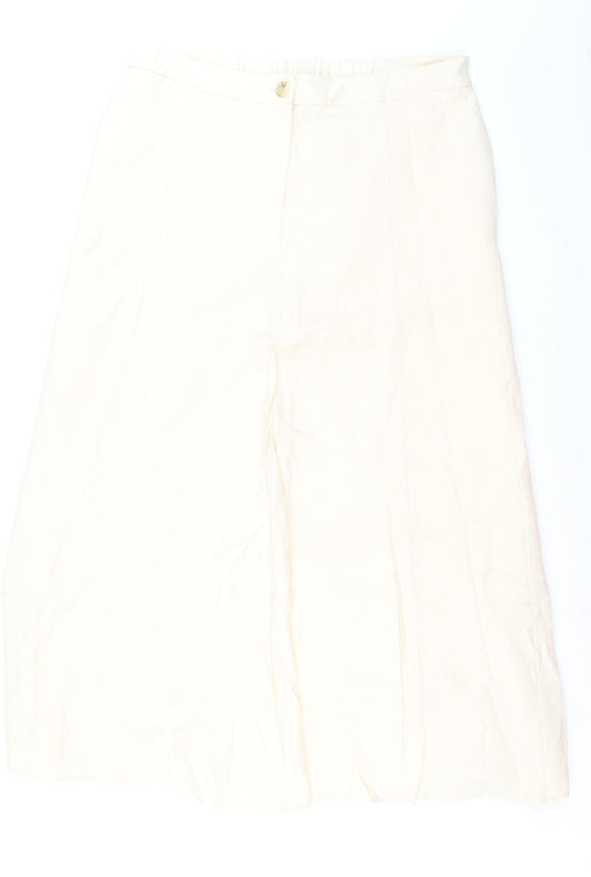 JD Williams Women's Beige A-Line Midi Skirt Size 18