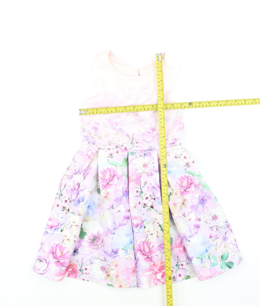 Next Girls Multicoloured Floral Fit & Flare Party Dress 6 Years