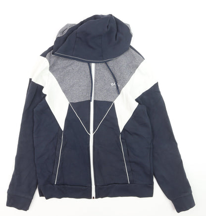 Hugo Boss Men's Blue Full Zip Hoodie Size S Regular Fit