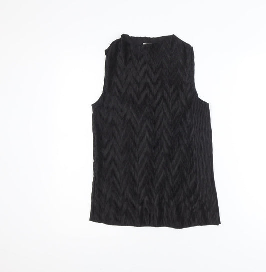 Primark Womens Black Sleeveless Blouse Size 8 Basic Style