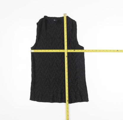 Primark Womens Black Sleeveless Blouse Size 8 Basic Style