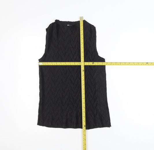 Primark Womens Black Sleeveless Blouse Size 8 Basic Style