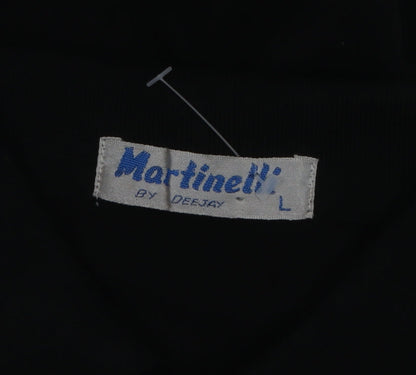 Martinelli by Deejay Men's Black Polo Shirt Size L Short Sleeve