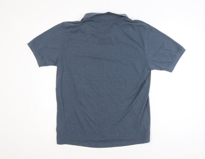Dunnes Stores Mens Blue Regular Fit Polo Shirt Size L