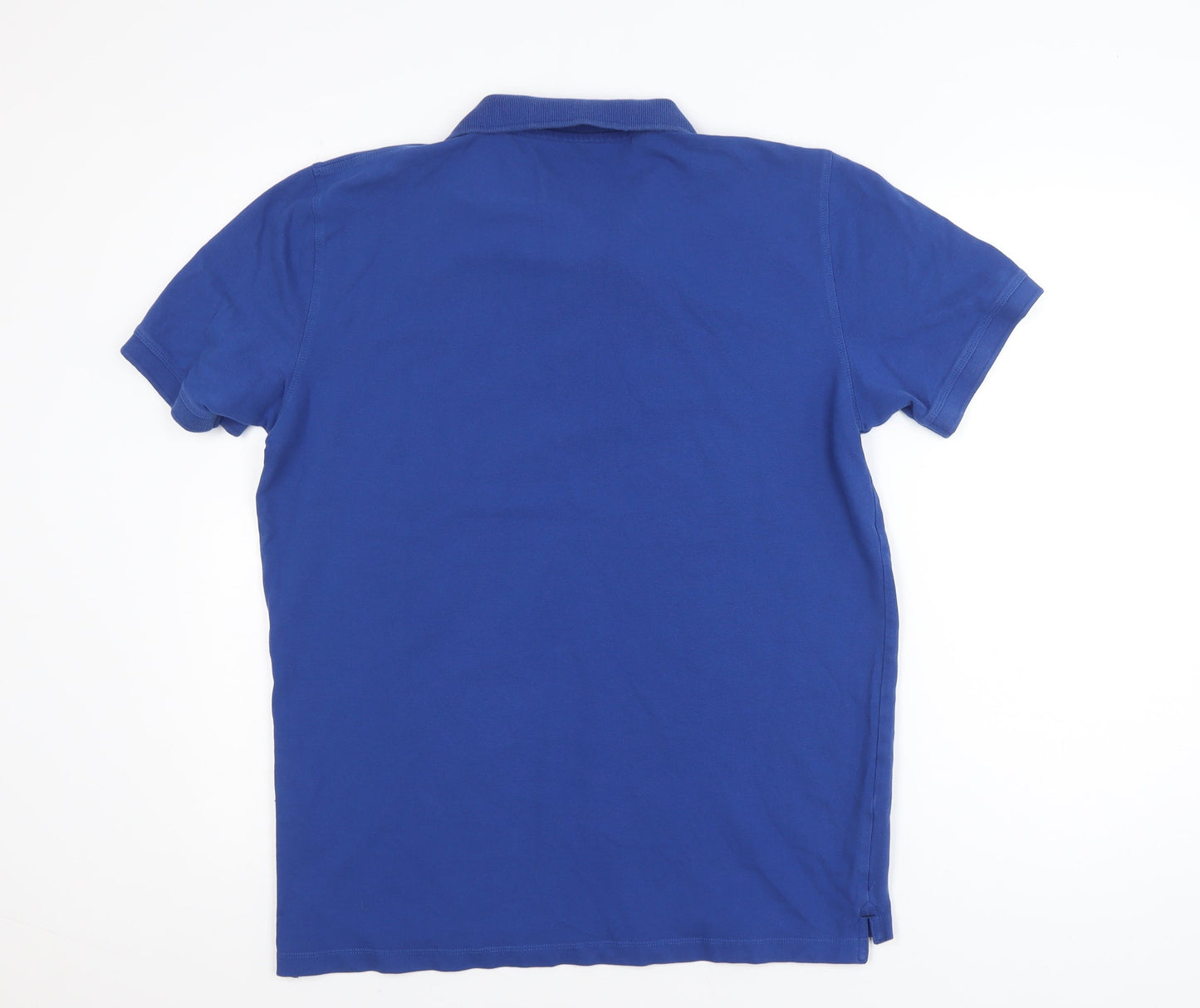 Selected Homme Men's Blue Cotton Stretch Polo Shirt Size L