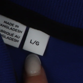 Selected Homme Men's Blue Cotton Stretch Polo Shirt Size L