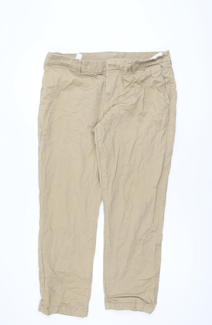 Dunnes Stores Men's Beige 38in Chino Trousers Regular Fit