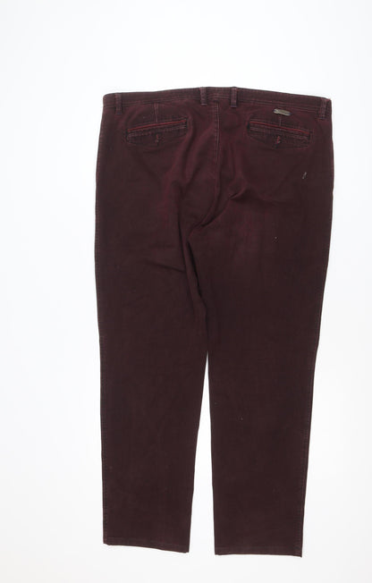 Bugatti Men's Brown 33x32 Chino Trousers Cotton Stretch