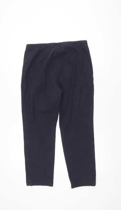Marc Cain Women's Blue Cotton Chino Trousers Size 12