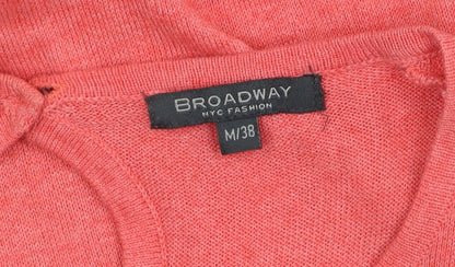 Broadway NYC Fashion Women’s Pink Knit Pullover Jumper Size 12