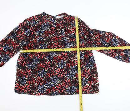 Compania Fantastica Women's Multicoloured Floral Viscose Tunic Blouse M