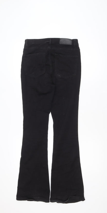 Noisy May Women's Black High Waist Flared Jeans Size 10