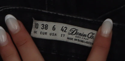 Denim Co. Womens Black Skinny Stretch Jeans Size 10