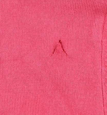 Vogue Womens Pink 3/4 Sleeve V-Neck Pullover Jumper L