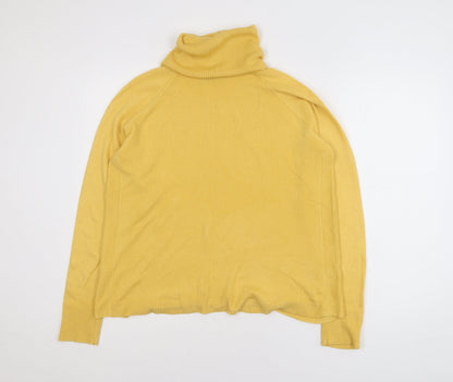 Dunnes Women’s Yellow Roll Neck Acrylic Jumper Size M