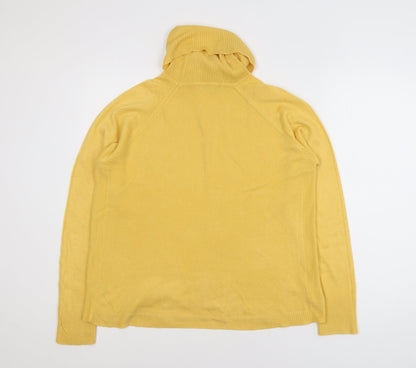 Dunnes Women’s Yellow Roll Neck Acrylic Jumper Size M