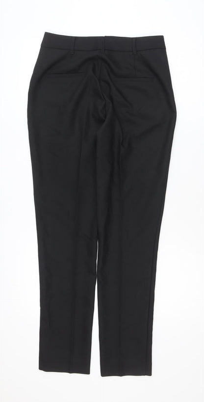 Jansen Amsterdam Men's Black Regular Fit Dress Trousers