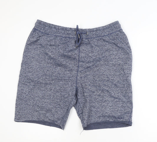 Pierre Cardin Men’s Blue 2XL Sweat Shorts with Drawstring Waist