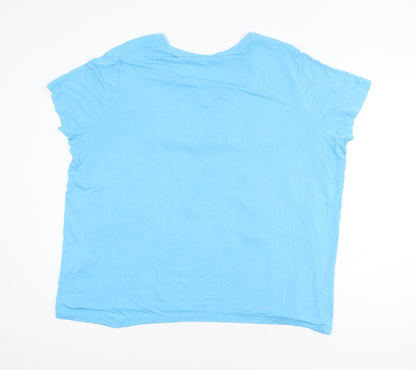 Dunnes Men’s Blue V-Neck Short Sleeve T-Shirt Size XL