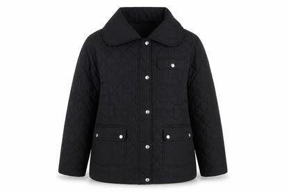 Lucid Unisex Black Quilted Mid-Length Jacket Size 16