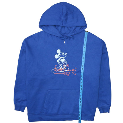 Disney at Primark Blue Mickey Mouse Men's Pullover Hoodie Size L