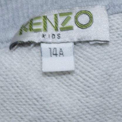 Kenzo Kids Grey Embroidered Tiger Sweatshirt Boys 14 Years Regular Fit