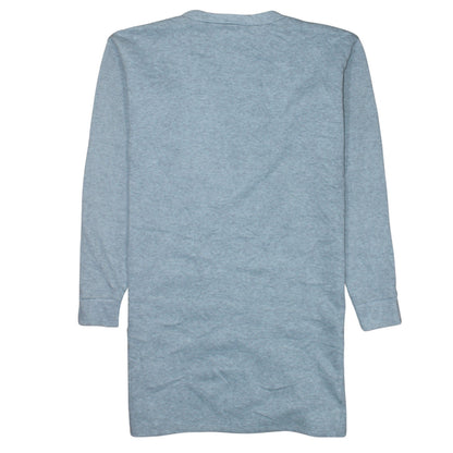 Disney Women Grey Size 12 Mickey Mouse Long Sleeve T-Shirt Dress