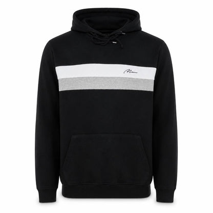 boohooMAN Men's Black Small Pullover Hoodie with Logo