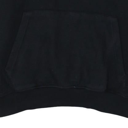 boohooMAN Men's Black Small Pullover Hoodie with Logo