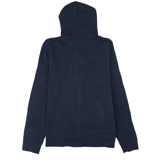 Abercrombie & Fitch Men's Blue Full Zip Hoodie L Logo Athletic