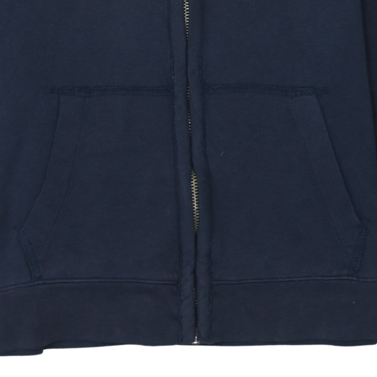 Abercrombie & Fitch Men's Blue Full Zip Hoodie L Logo Athletic