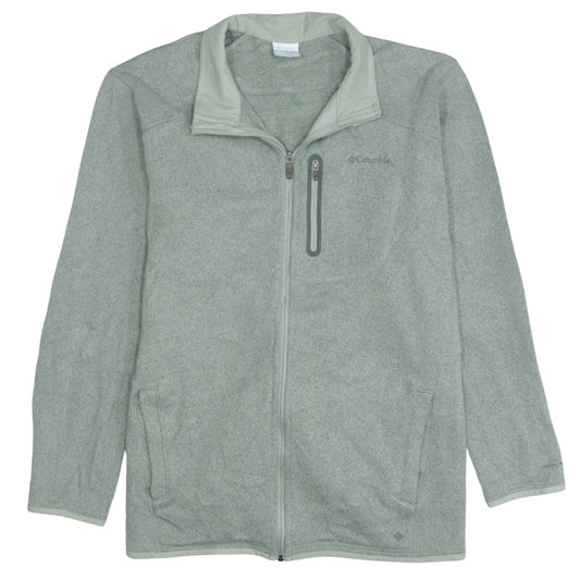 Columbia Mens Green Fleece Full Zip Outdoor Jacket Size 2XL