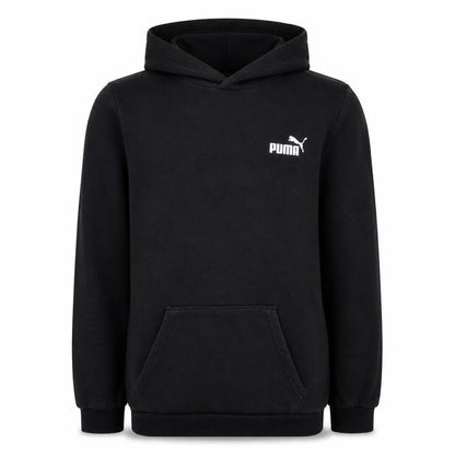 Puma Boys Black Pullover Hoodie 15-16 Years Logo Hooded Sweatshirt