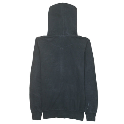 Nike Women's Black Full Zip Hoodie Small Logo Hooded Sweatshirt