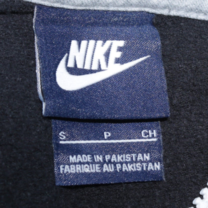 Nike Women's Black Full Zip Hoodie Small Logo Hooded Sweatshirt
