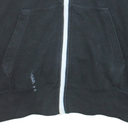 Nike Women's Black Full Zip Hoodie Small Logo Hooded Sweatshirt