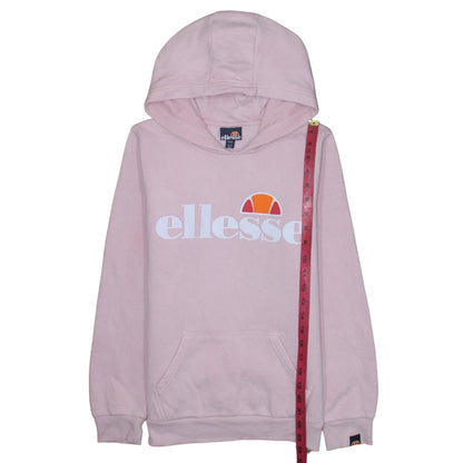 Ellesse Girls Pink Pullover Hoodie 12-13 Years Logo Hooded Sweatshirt