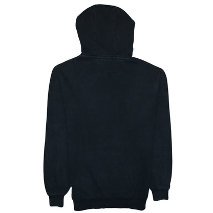 Ellesse Women Black Pullover Hoodie UK 10 Cotton Blend Logo Front
