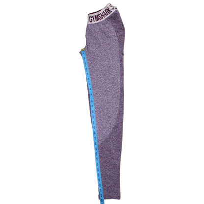 Gymshark Womens Purple Marl Dry Moisture Wicking Leggings Size M