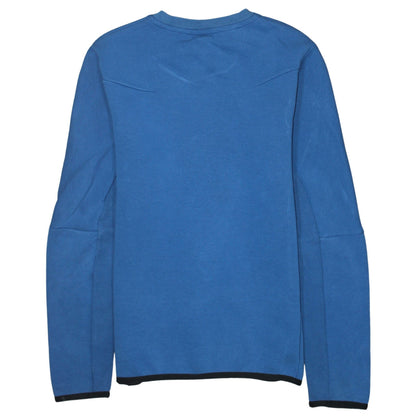 Nike Men Blue XS Crew Neck Pullover Sweatshirt with Zip Pocket