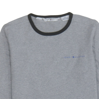 Tommy Hilfiger Womens Grey Crew Neck Long Sleeve Pullover Sweatshirt M