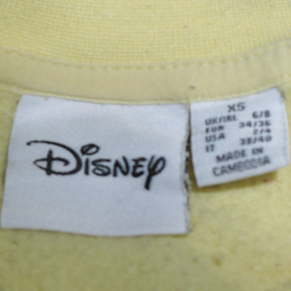 Disney Women Yellow XS Winnie the Pooh Hunny Pullover Sweatshirt