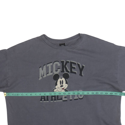 Disney Tu Women's Grey Mickey Mouse Athletic Sweatshirt Size 16