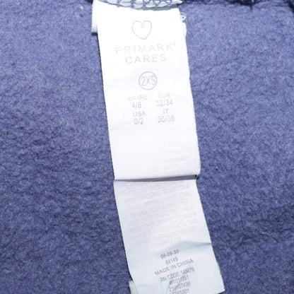 Disney Primark Cares Women Blue 2XS Pullover Sweatshirt Stitch Angel Design