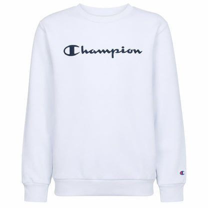 Champion Boys White XL 13-14 Years Crew Neck Pullover Sweatshirt
