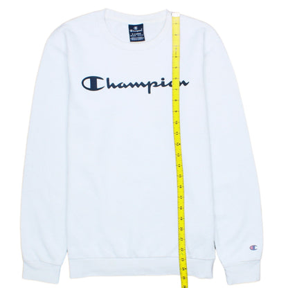 Champion Boys White XL 13-14 Years Crew Neck Pullover Sweatshirt