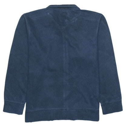 Reebok Men's Blue Full Zip Fleece Sweatshirt L Sportswear