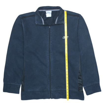Reebok Men's Blue Full Zip Fleece Sweatshirt L Sportswear