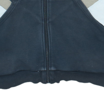 Adidas Boys Black Full Zip Hoodie XL 15-16Y Hooded Sweatshirt
